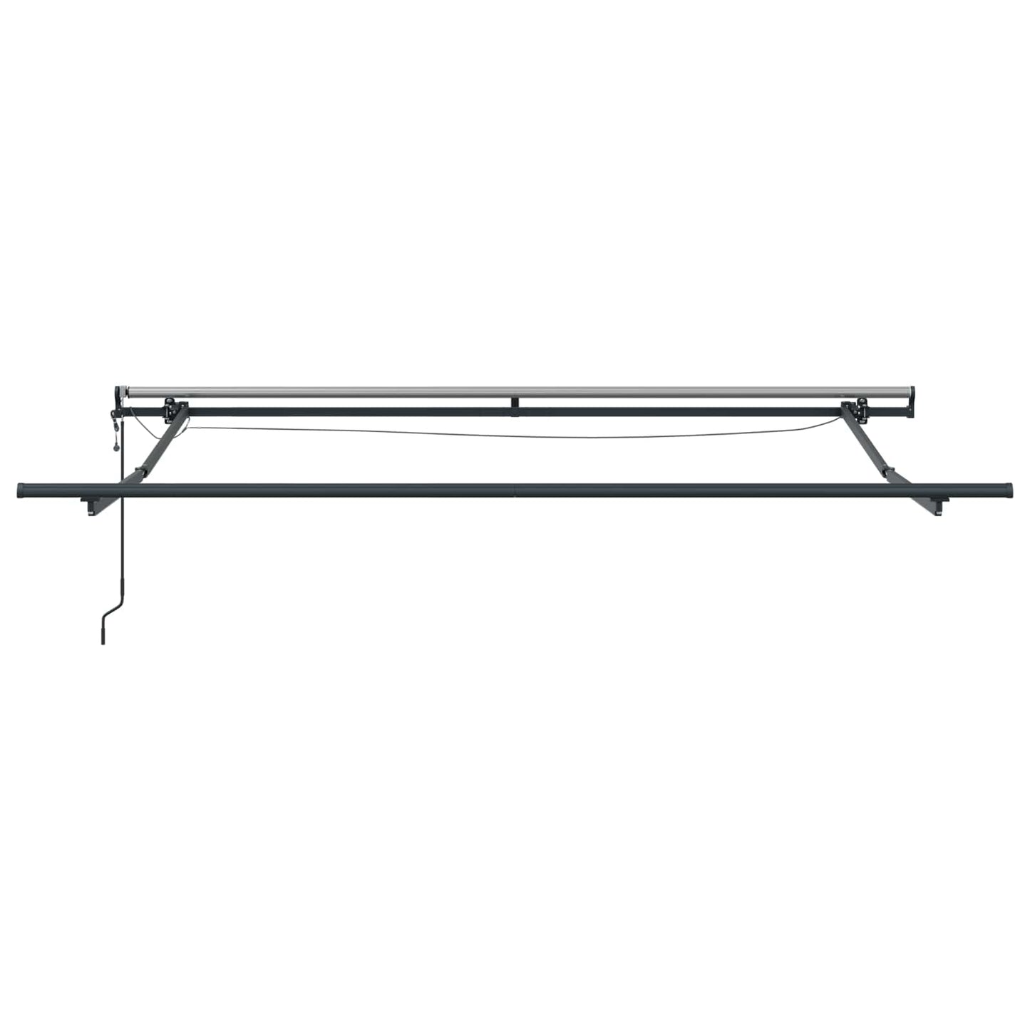 vidaXL Einziehbare Markise mit Mehrfarbig 350 x 250 cm Stoff