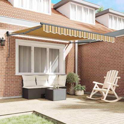 vidaXL Einziehbare Markise Mehrfarbig 350 x 250 cm