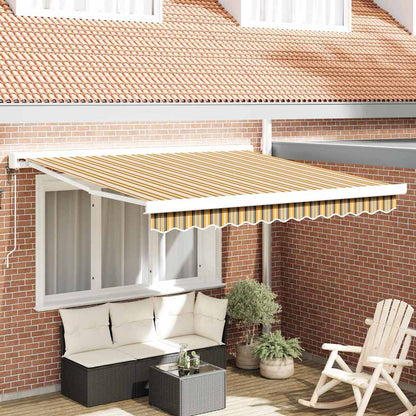 vidaXL Markise Mehrfarbig 350 x 250 cm Polyester und Aluminium