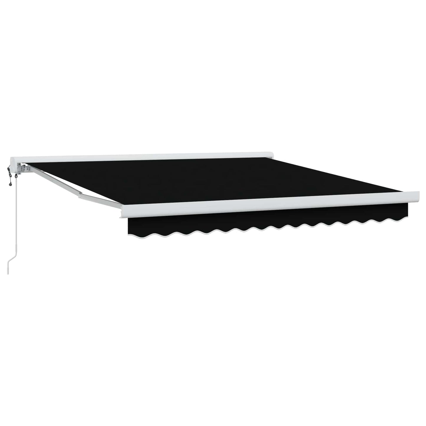 vidaXL Markise Schwarz 350 x 250 cm Polyester und Aluminium