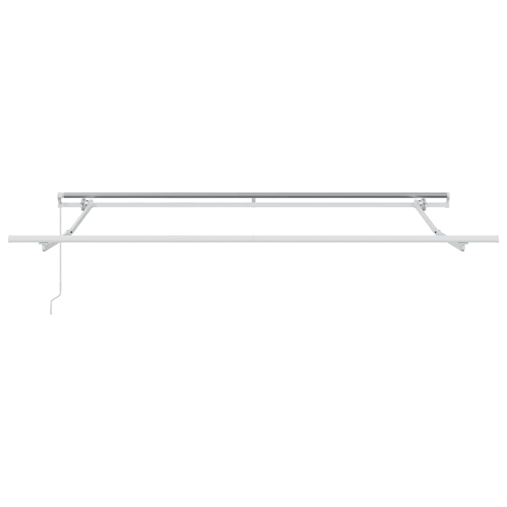 vidaXL Einziehbare Markise Weiß 350 x 250 cm Polyester und Aluminium