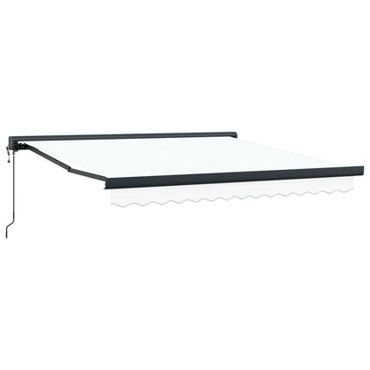 vidaXL Markise Weiß 350 x 250 x 165 cm Polyester und Aluminium