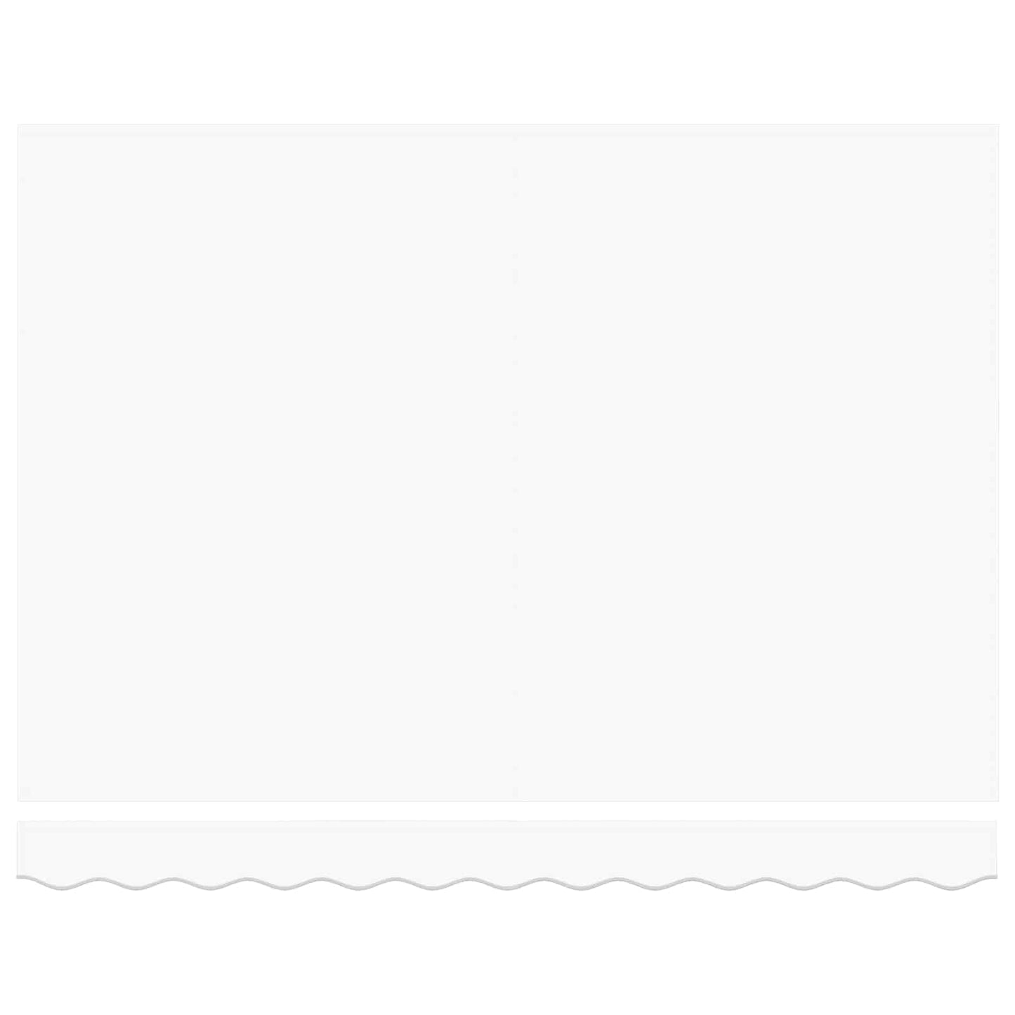 Einziehbare Markise Weiß 350 x 250 cm Aluminium und Stoff