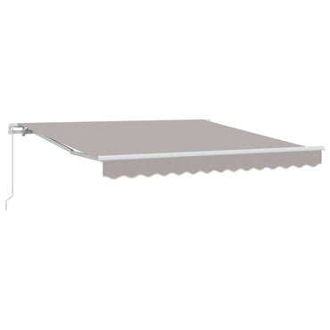 vidaXL Einziehbare Markise Hellgrau 350 x 250 cm