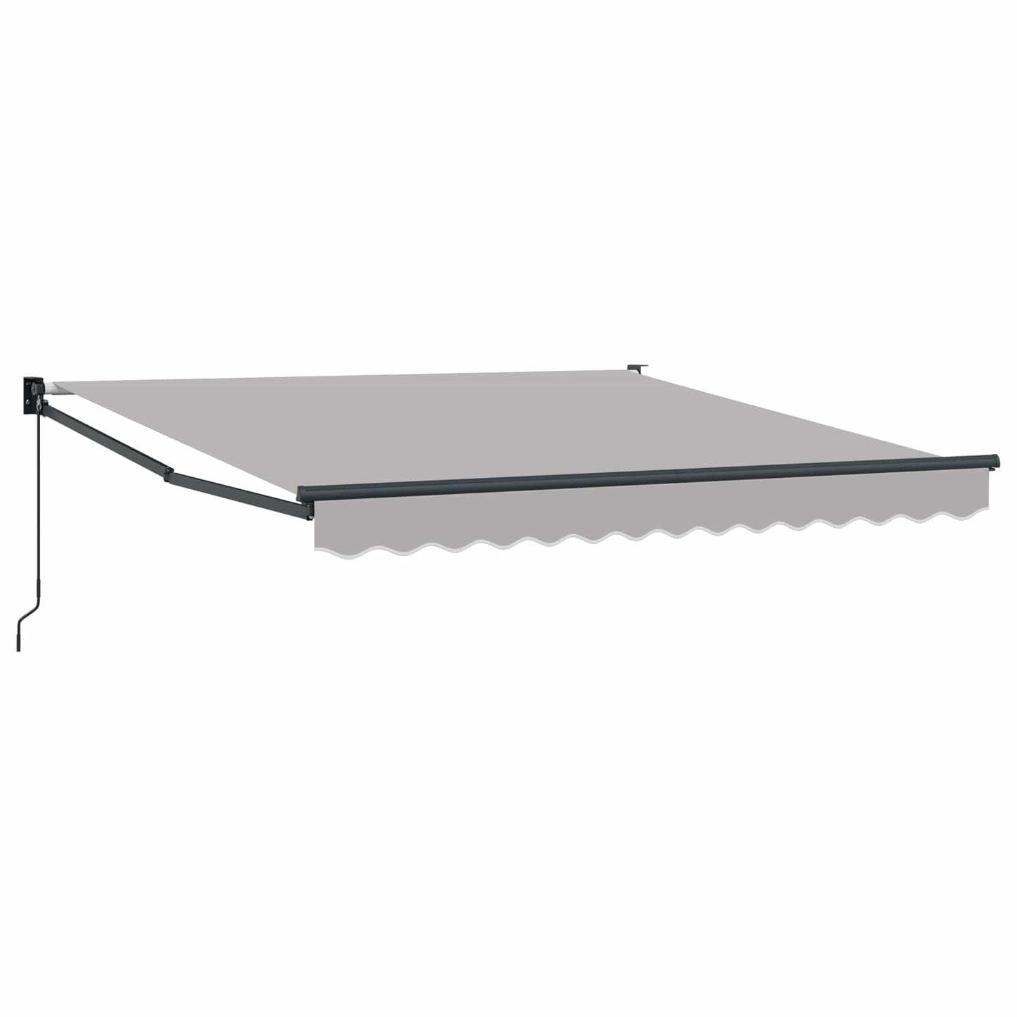 vidaXL Einziehbare Markise Hellgrau 350 x 250 cm