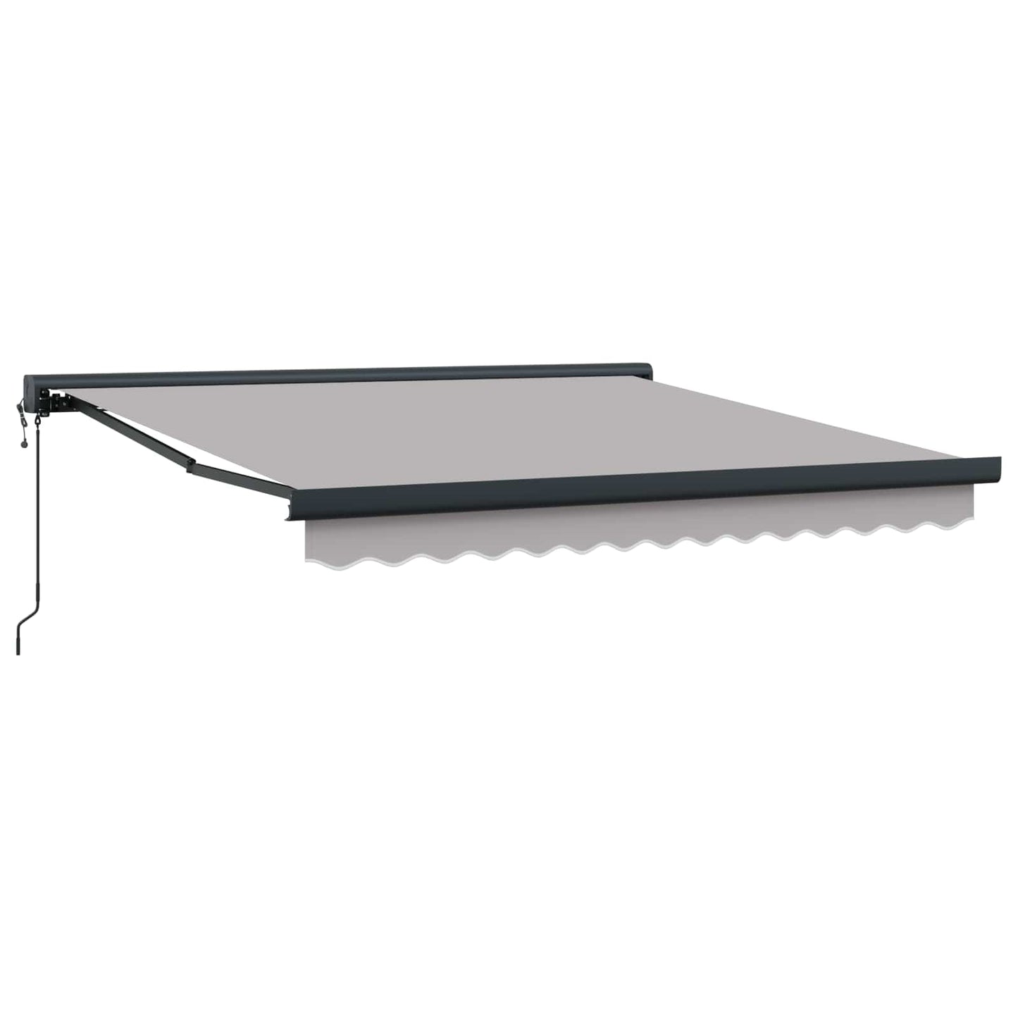 vidaXL Markise Hellgrau 350 x 250 x 165 cm Polyester und Aluminium