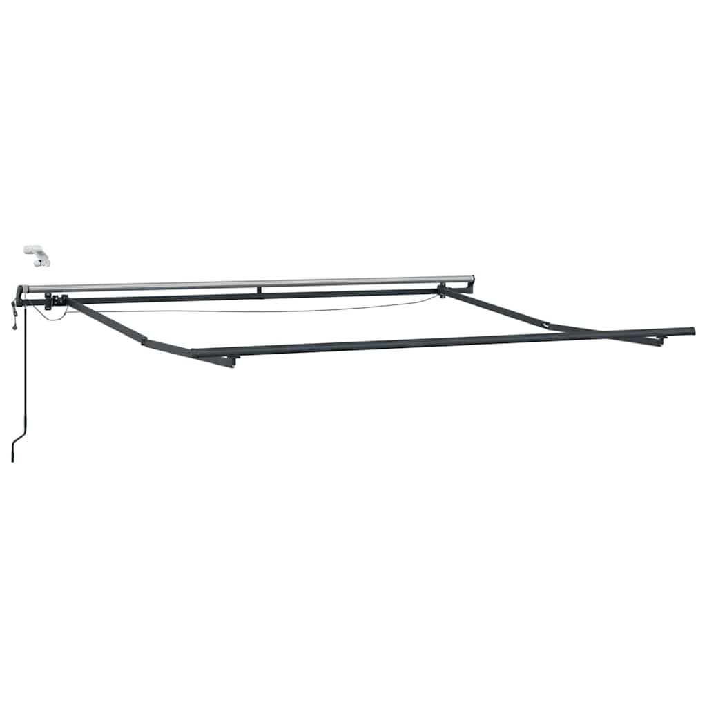 vidaXL Einziehbare Markise mit Rot 350 x 250 cm Stoff