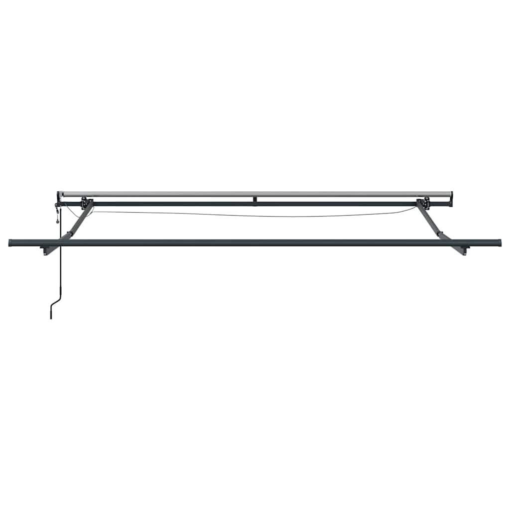 vidaXL Einziehbare Markise mit Rot 350 x 250 cm Stoff