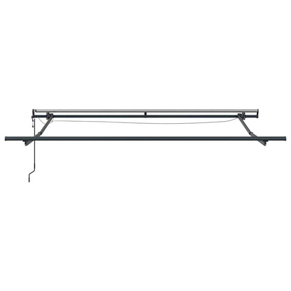 vidaXL Einziehbare Markise mit Rot 350 x 250 cm Stoff