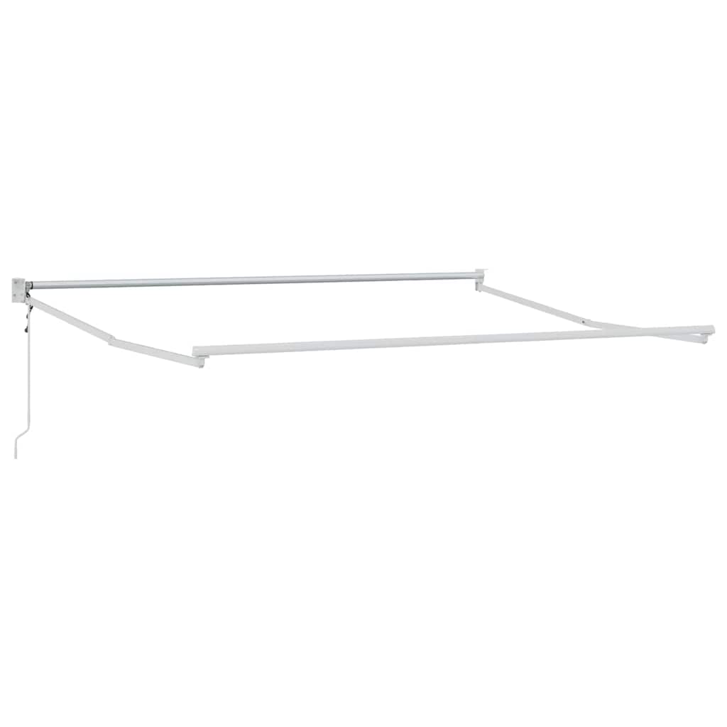 vidaXL Einziehbare Markise Rot 350 x 250 cm Polyester und Aluminium