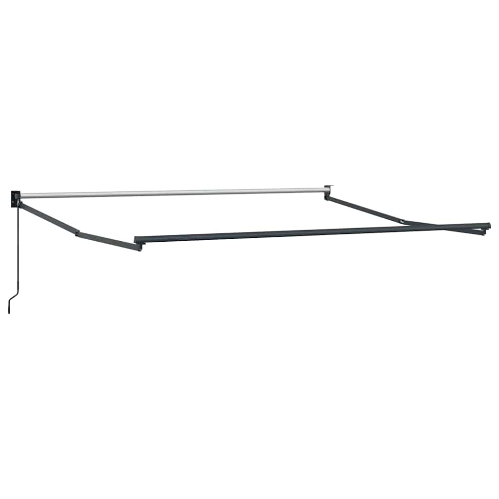 vidaXL Auvent rétractable Rouge 350 x 250 cm Polyester et aluminium
