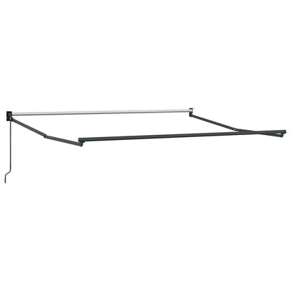 vidaXL Auvent rétractable Rouge 350 x 250 cm Polyester et aluminium