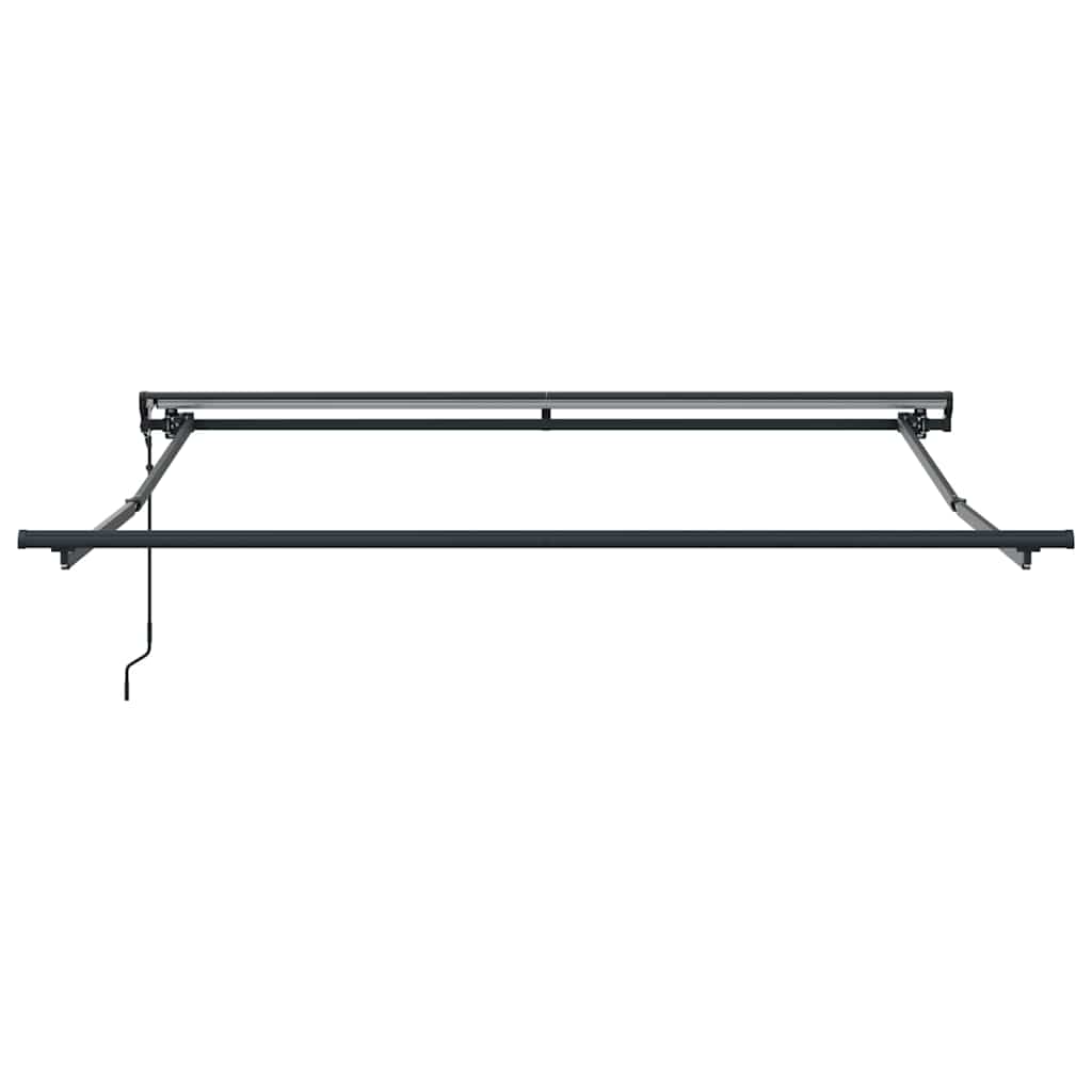 vidaXL Einziehbare Markise Rot 350 x 250 cm Polyester und Metall