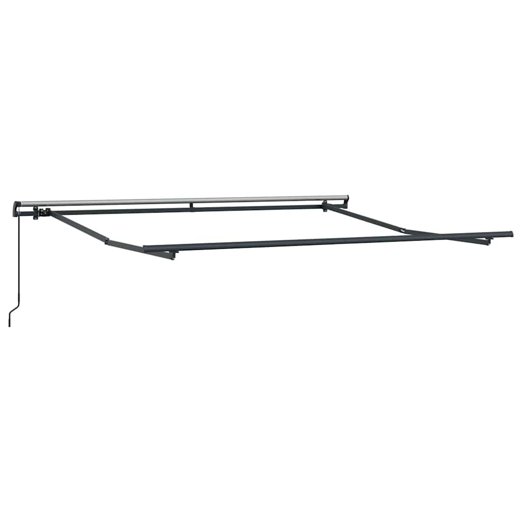 vidaXL Einziehbare Markise Grün und Gelb 350 x 250 cm