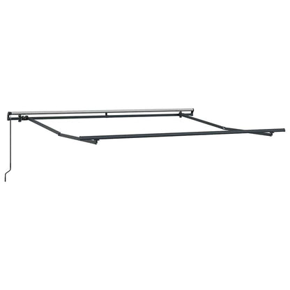 vidaXL Einziehbare Markise Grün und Gelb 350 x 250 cm
