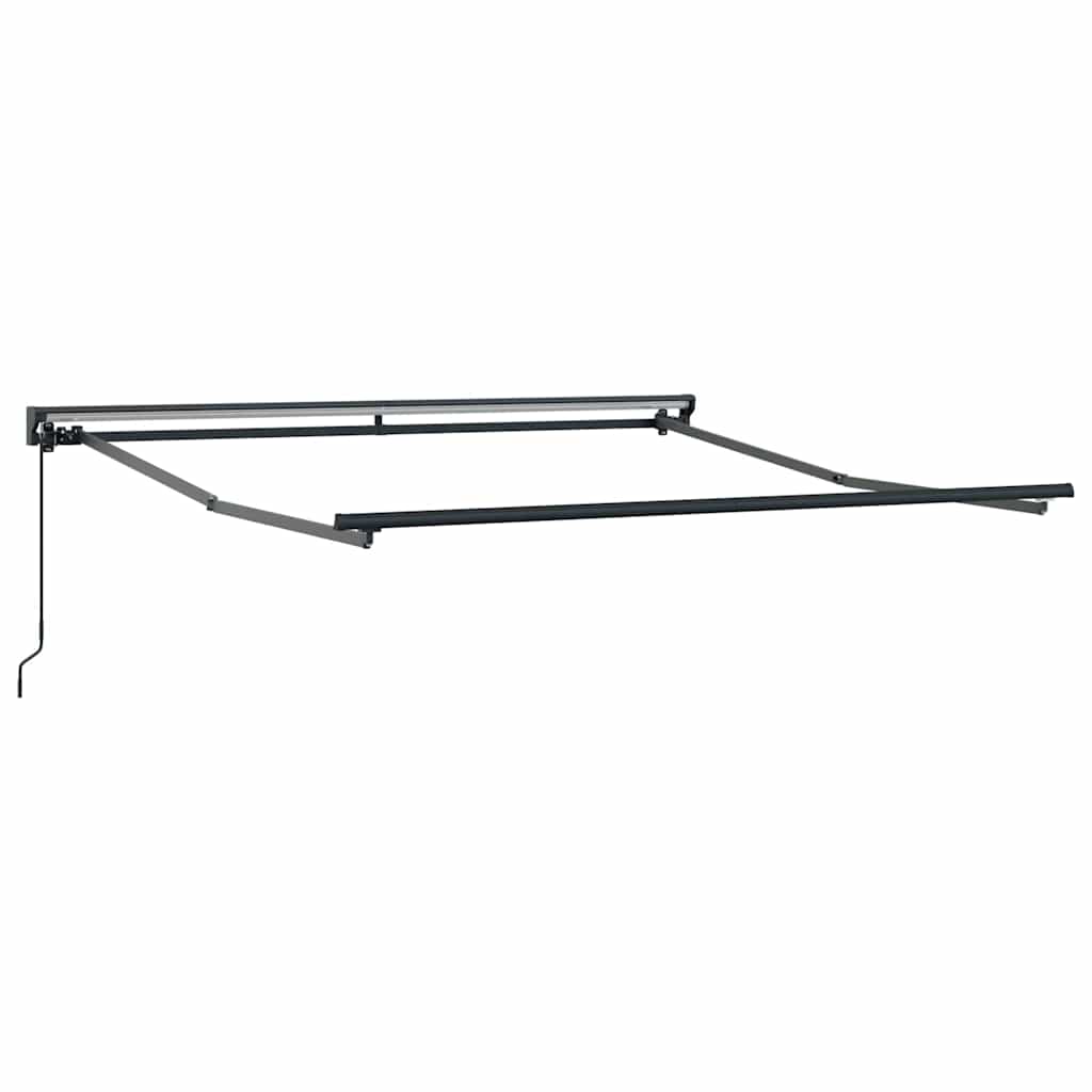 vidaXL Einziehbare Markise Grün und Gelb 350 x 250 cm