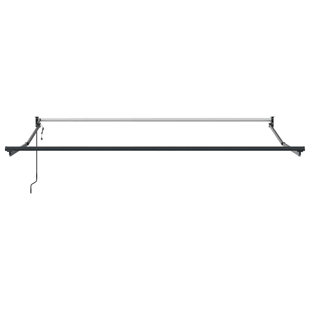 vidaXL Store banne rétractable tissu vert et blanc 350 x 250 cm