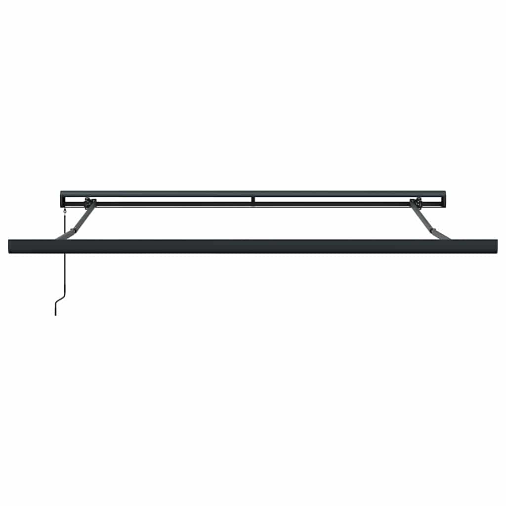 vidaXL Einziehbare Markise Grün und Weiß 350 x 250 cm Stoff und Metall