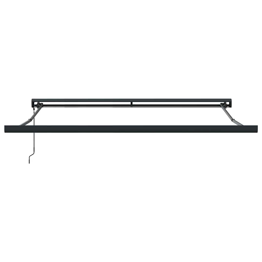 vidaXL Einziehbare Markise Grün und Weiß 350 x 250 cm Stoff, Metall
