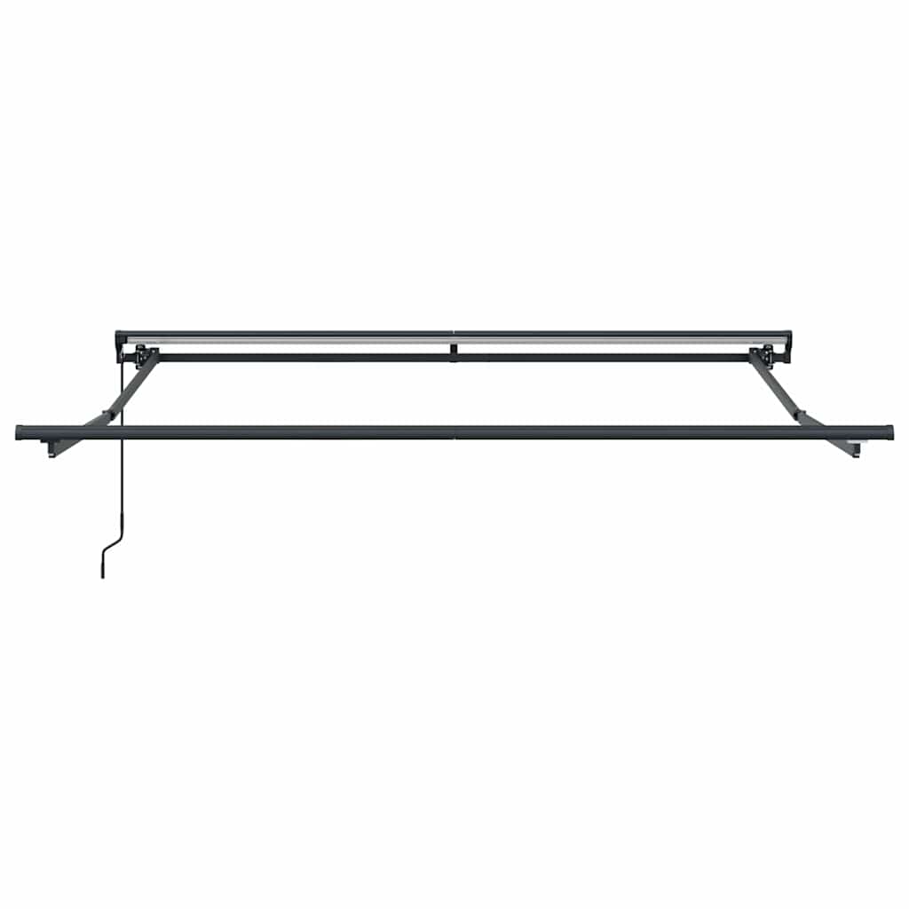 vidaXL Einziehbare Markise Grün und Weiß 350x250 cm Stoff