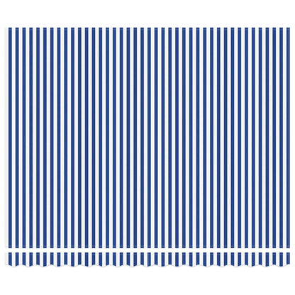 vidaXL Einziehbare Markise Blau und Weiß 400 x 300 cm