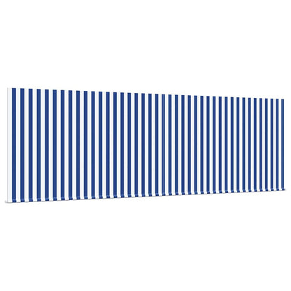 vidaXL Einziehbare Markise Blau und Weiß 400 x 300 cm