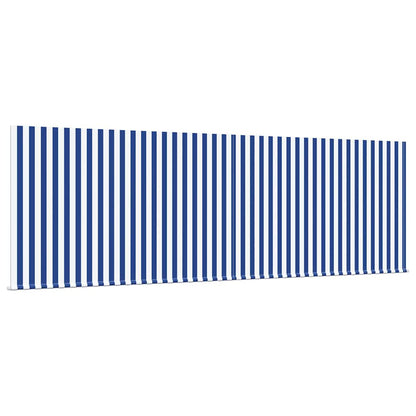 vidaXL Einziehbare Markise Blau und Weiß 400 x 300 cm