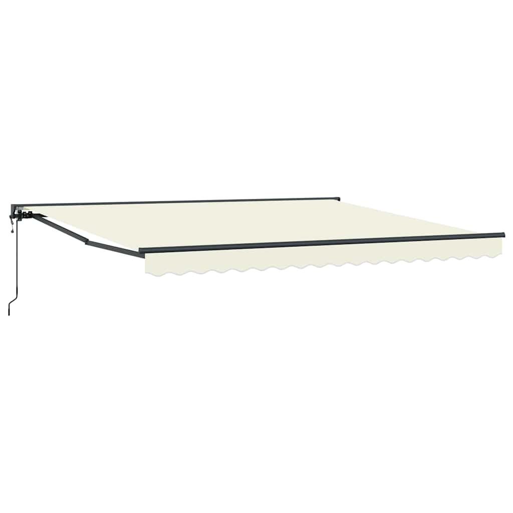 vidaXL Einziehbare Markise Creme 400 x 300 cm Polyester und Metall