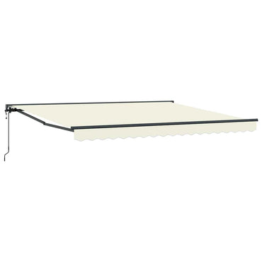 vidaXL Einziehbare Markise Creme 400 x 300 cm Polyester und Metall