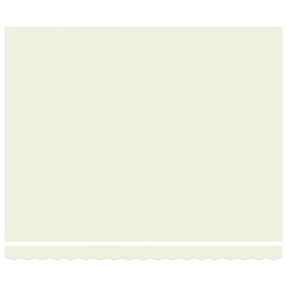 Einziehbare Markise Creme 400 x 300 cm Polyester und Aluminium