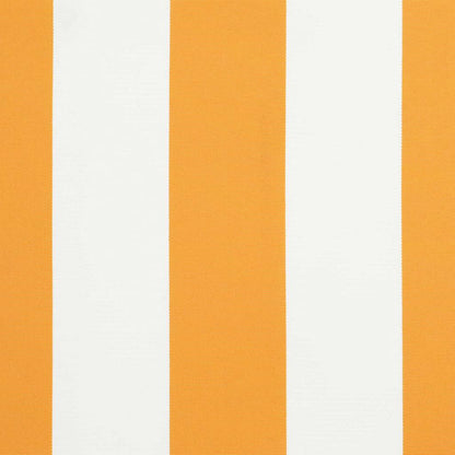 Einziehbare Markise Gelb und Weiß 400 x 300 cm