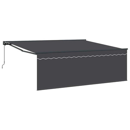 vidaXL Einziehbare Markise Anthrazit 400 x 300 cm