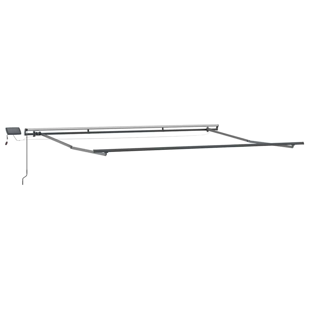 vidaXL Store banne rétractable orange et marron 400 x 300 cm tissu