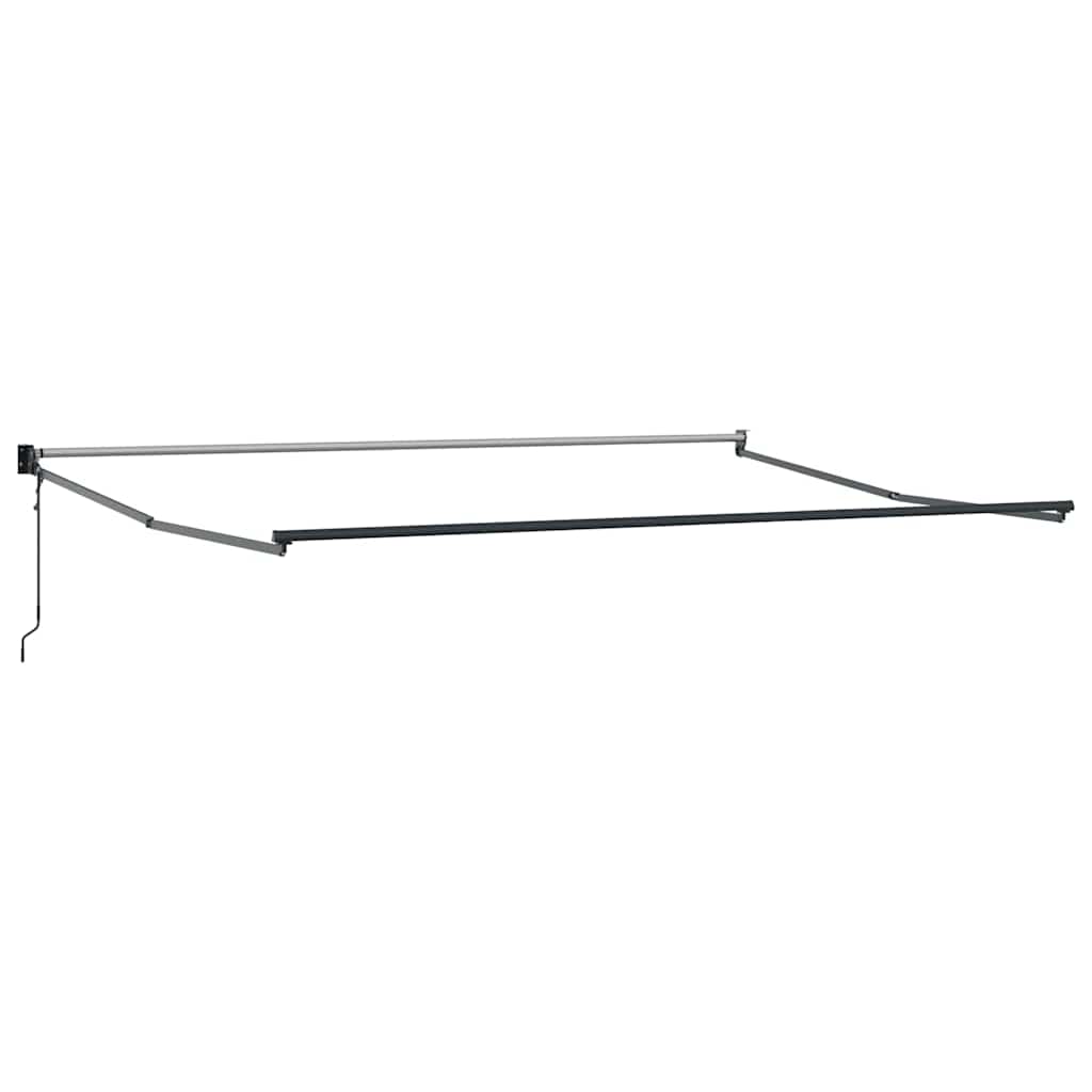 vidaXL Einziehbare Markise Orange und Braun 400 × 300 cm