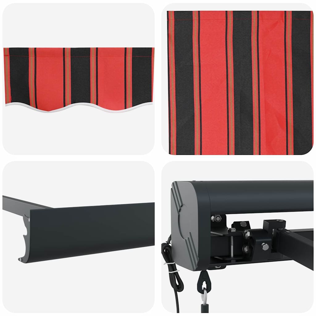vidaXL Markise Orange und Braun 400 x 300 x 165 cm