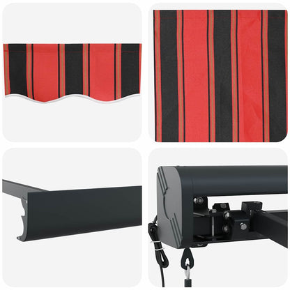 vidaXL Markise Orange und Braun 400 x 300 x 165 cm