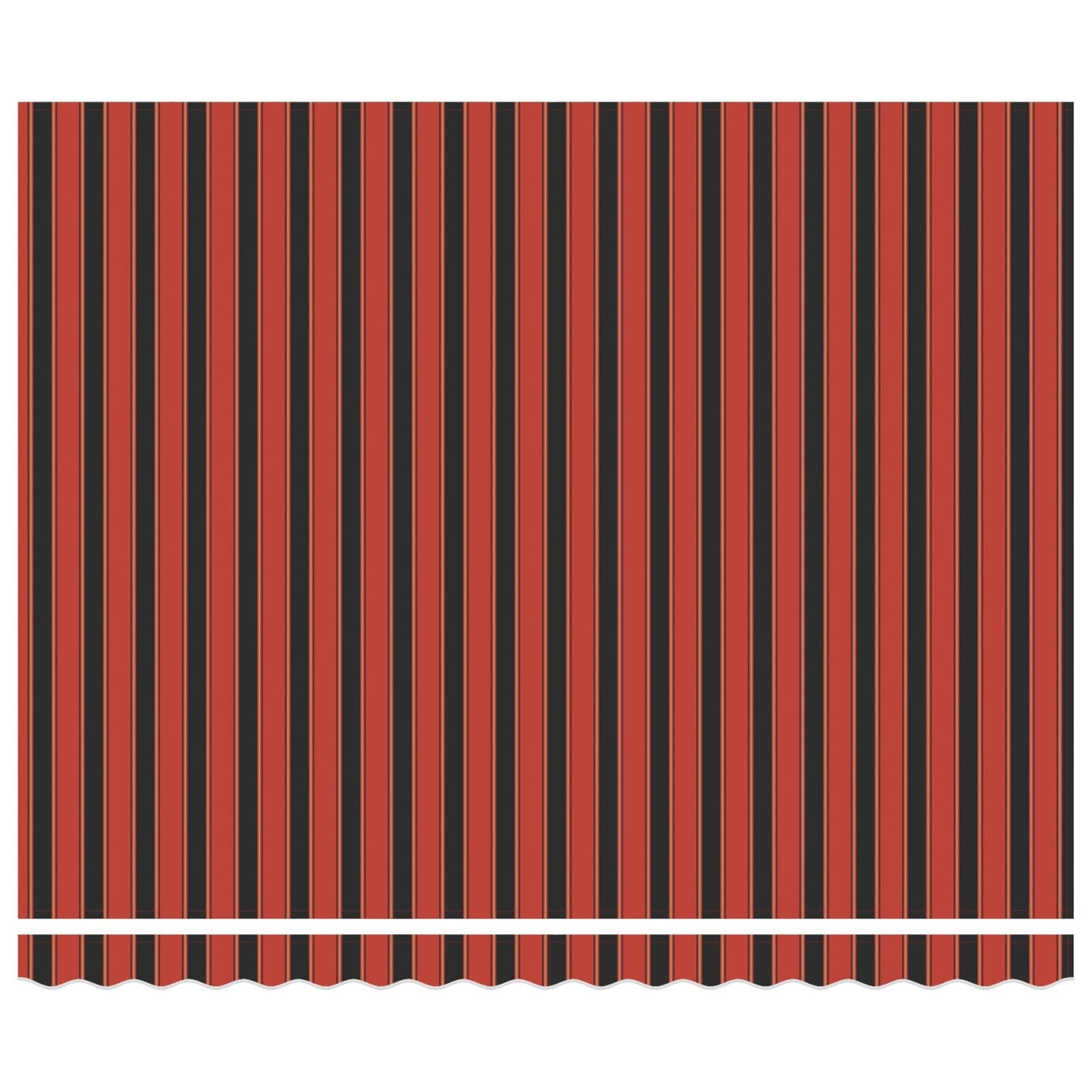 vidaXL Einziehbare Markise Orange und Schwarz 400 x 300 cm