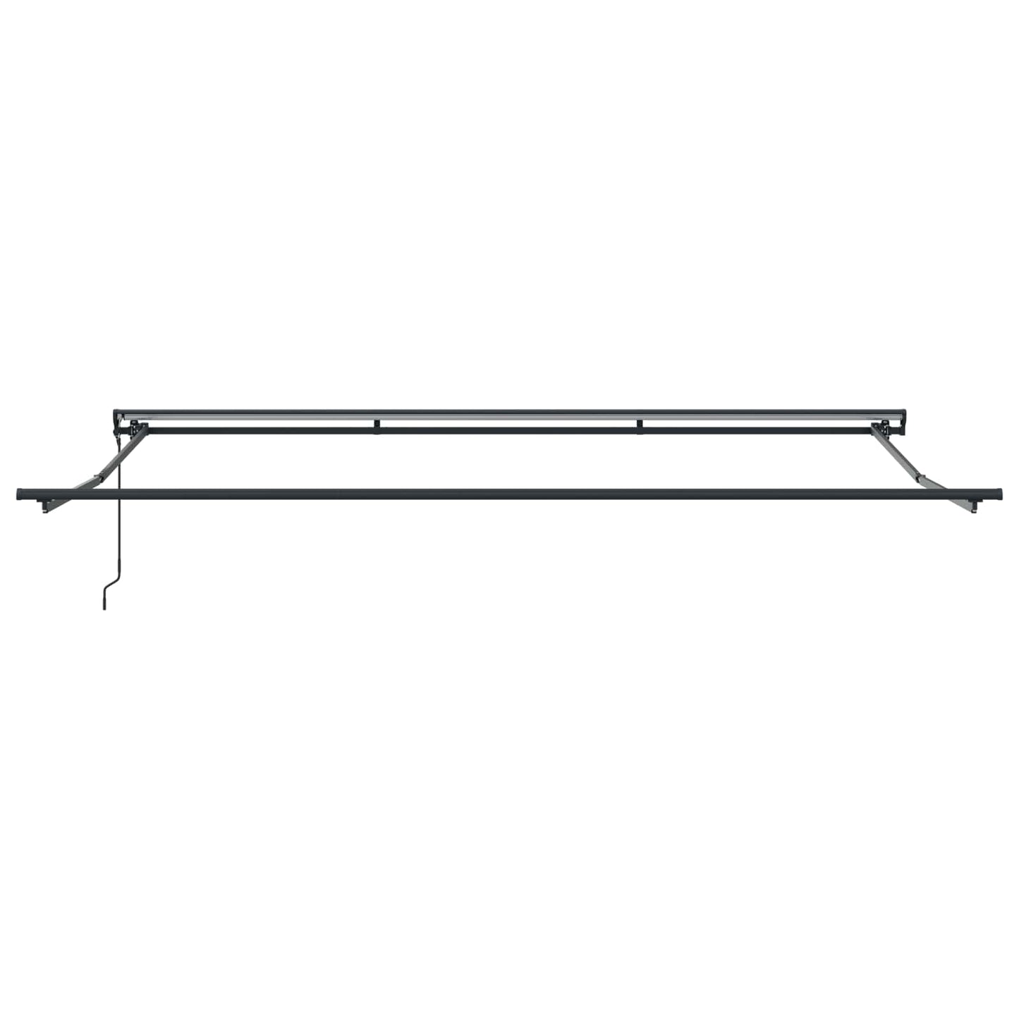 vidaXL Einziehbare Markise Braun 400 x 300 cm Polyester und Metall