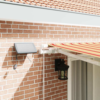 Einziehbare Markise mit Gelb und Orange 400 x 300 cm Stoff