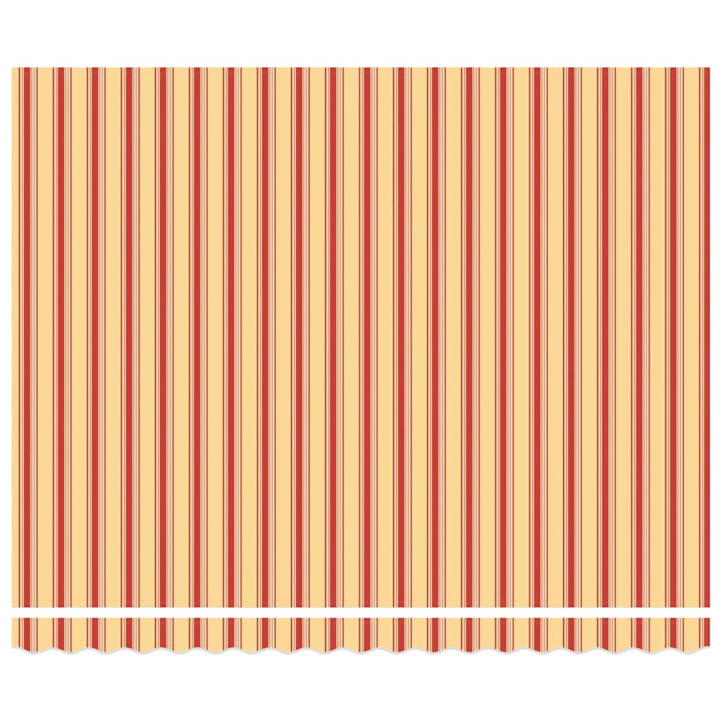 Einziehbare Markise mit Gelb und Orange 400 x 300 cm Stoff