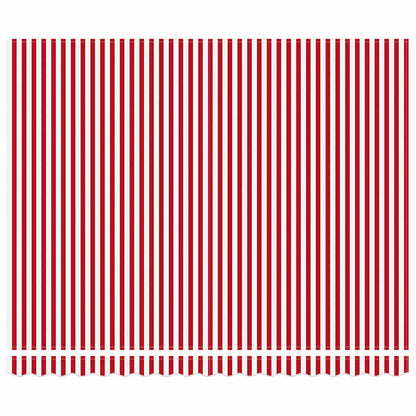 vidaXL Einziehbare Markise Rot und Weiß 400 x 300 cm Stoff