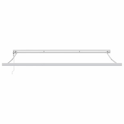 vidaXL Einziehbare Markise Rot und Weiß 400 x 300 cm Stoff und Metall