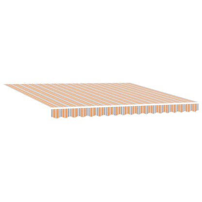 vidaXL Einziehbare Markise Mehrfarbig 400 x 300 cm Polyester und Stahl