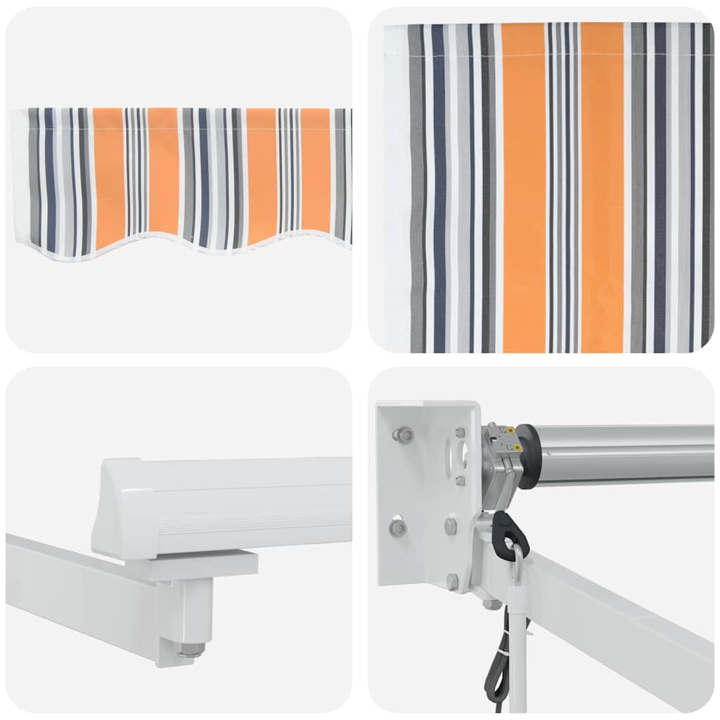 vidaXL Auvent rétractable multicolore 400 x 300 cm