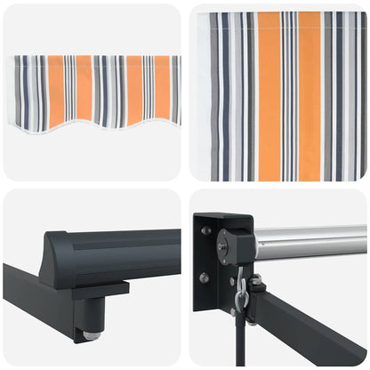 vidaXL Einziehbare Markise Polyester und Metall