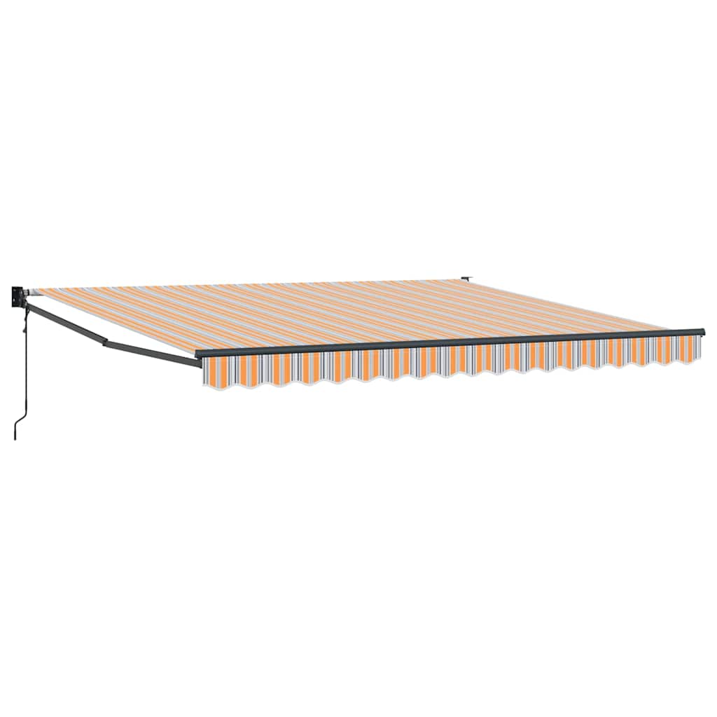 vidaXL Einziehbare Markise Mehrfarbig 400 × 300 cm Stoff