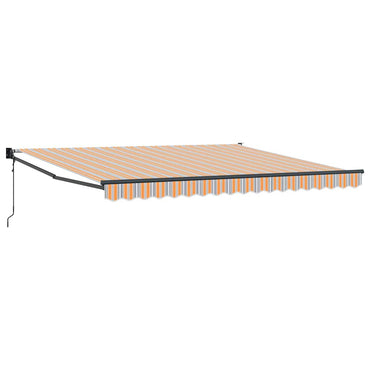 vidaXL Einziehbare Markise Mehrfarbig 400 × 300 cm Stoff