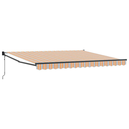 vidaXL Einziehbare Markise Mehrfarbig 400 × 300 cm Stoff