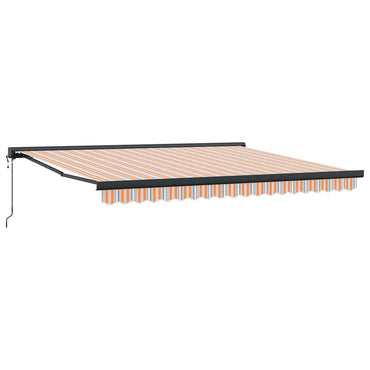 vidaXL Markise Mehrfarbig 400 x 300 cm Polyester und Aluminium