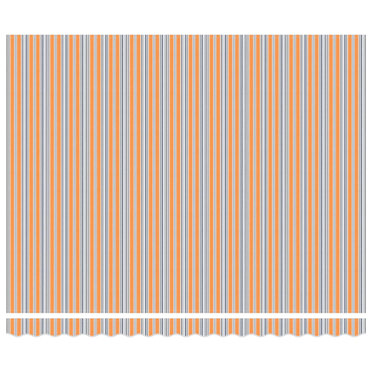 vidaXL Einziehbare Markise Blau und Orange 400 x 300 cm